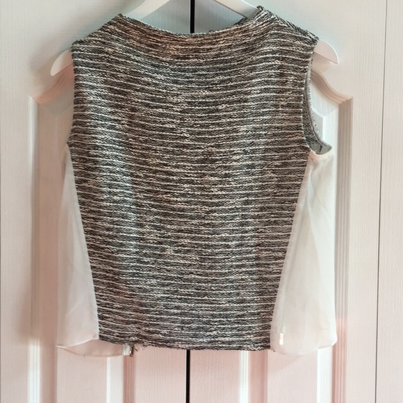 1.STATE Tweed Sleeveless Dress Top, Size Small - Picture 3 of 5